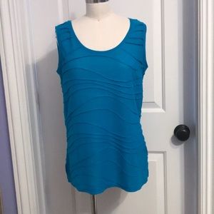 Blue Sleeveless Top